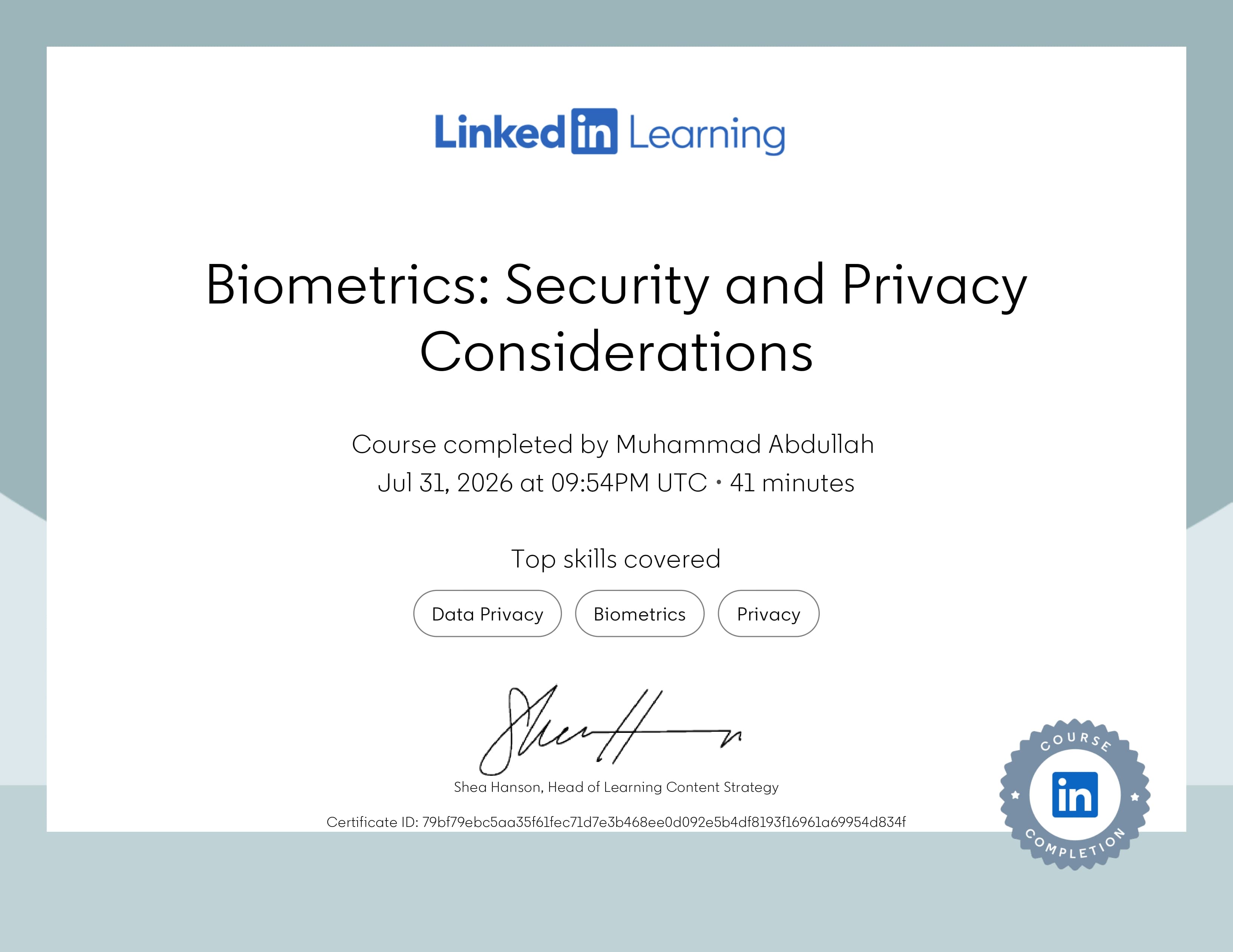 Cyber Security certificate 1