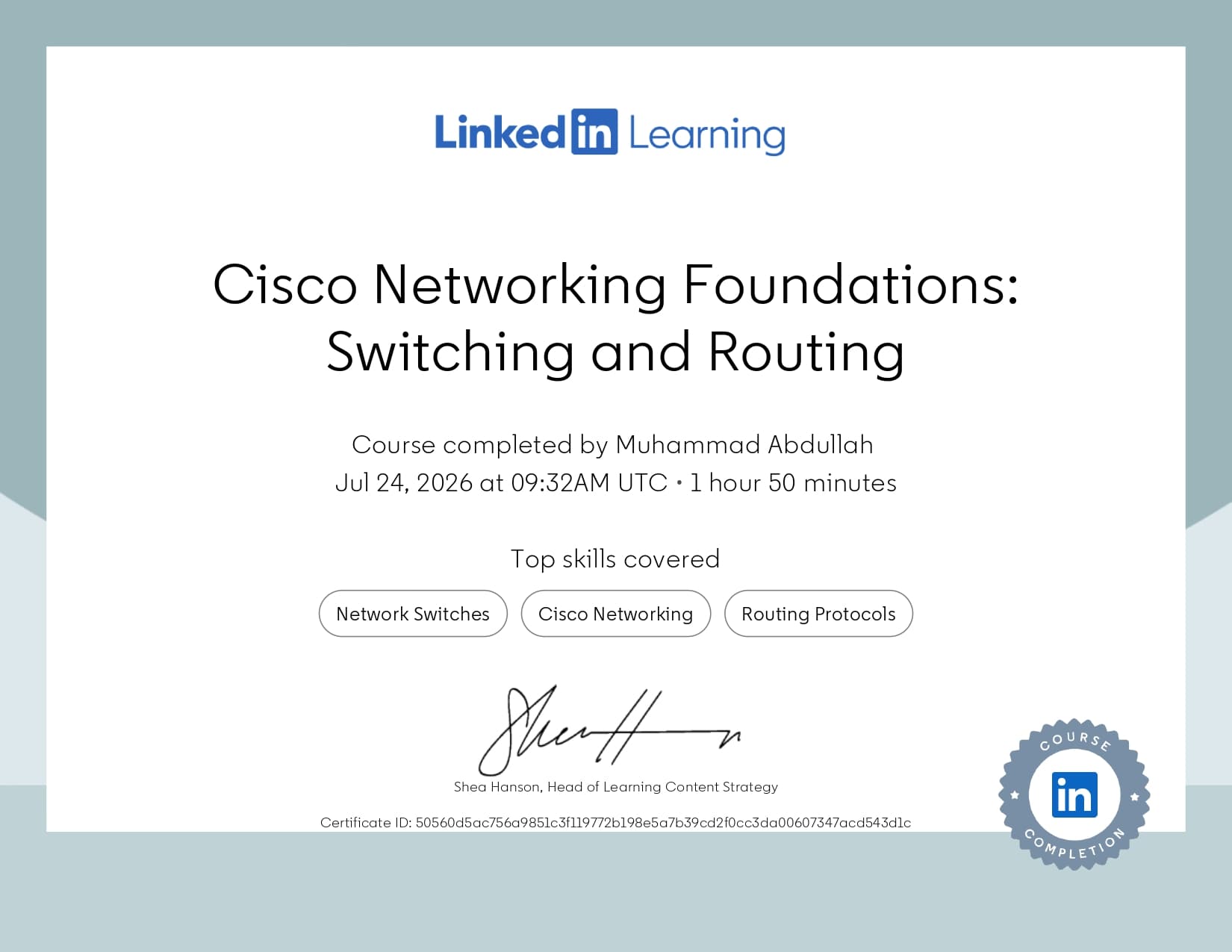 Cyber Security certificate 2