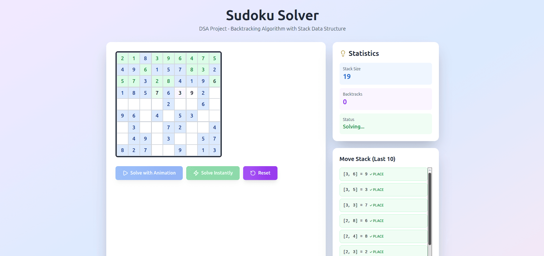 Sudoku Game Screenshot